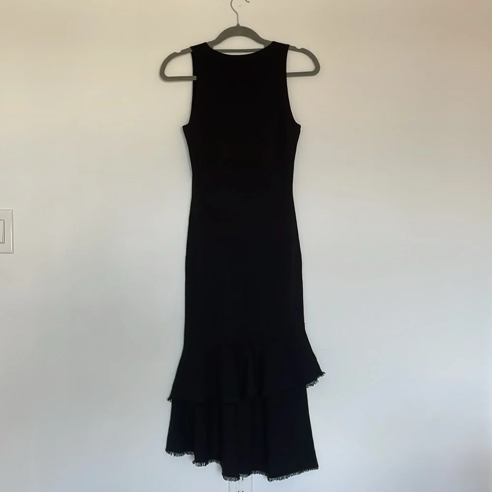 THEORY Women’s Knit Ruffle Maxi Dress Small size S - Picture 3 of 11